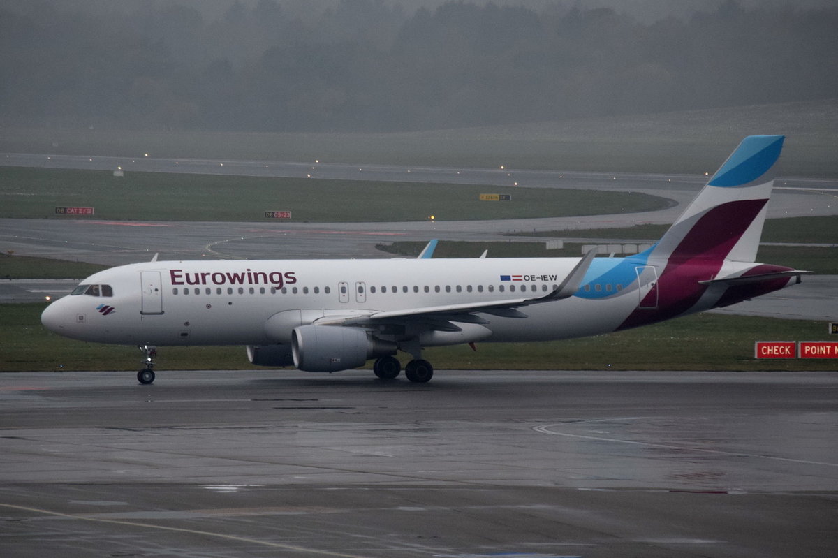 OE-IEW Eurowings Europe Airbus A320-214(WL)   , HAM , 10.11.2016