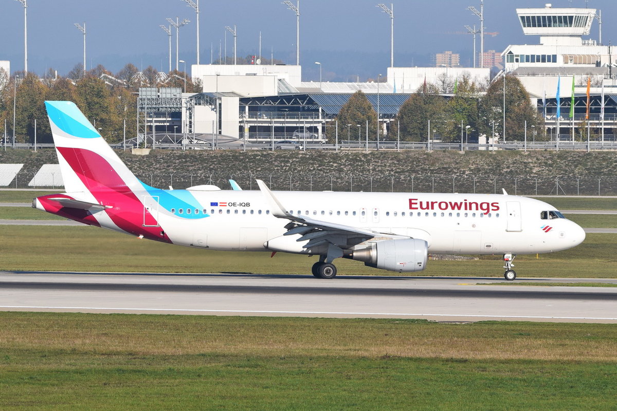 OE-IQB Eurowings Europe Airbus A320-214(WL) , 13.10.2018 , MUC