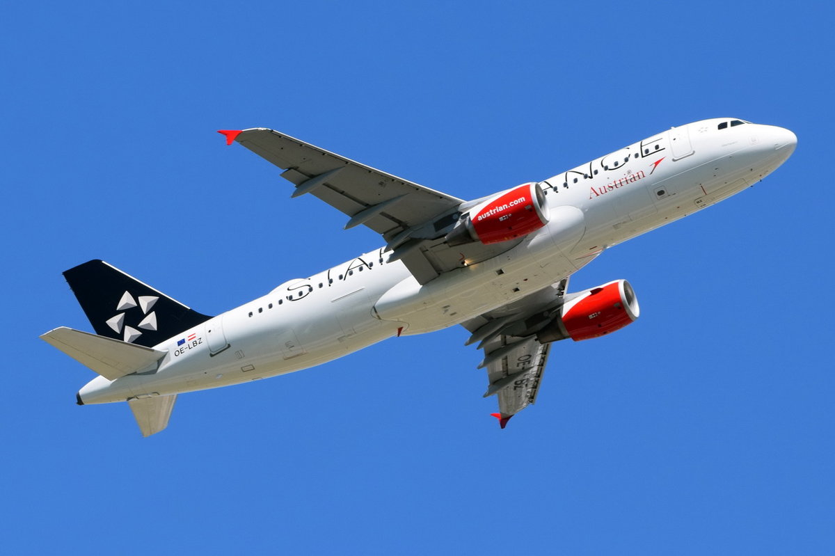 OE-LBZ Austrian Airlines Airbus A320-214  , MUC , 19.06.2017