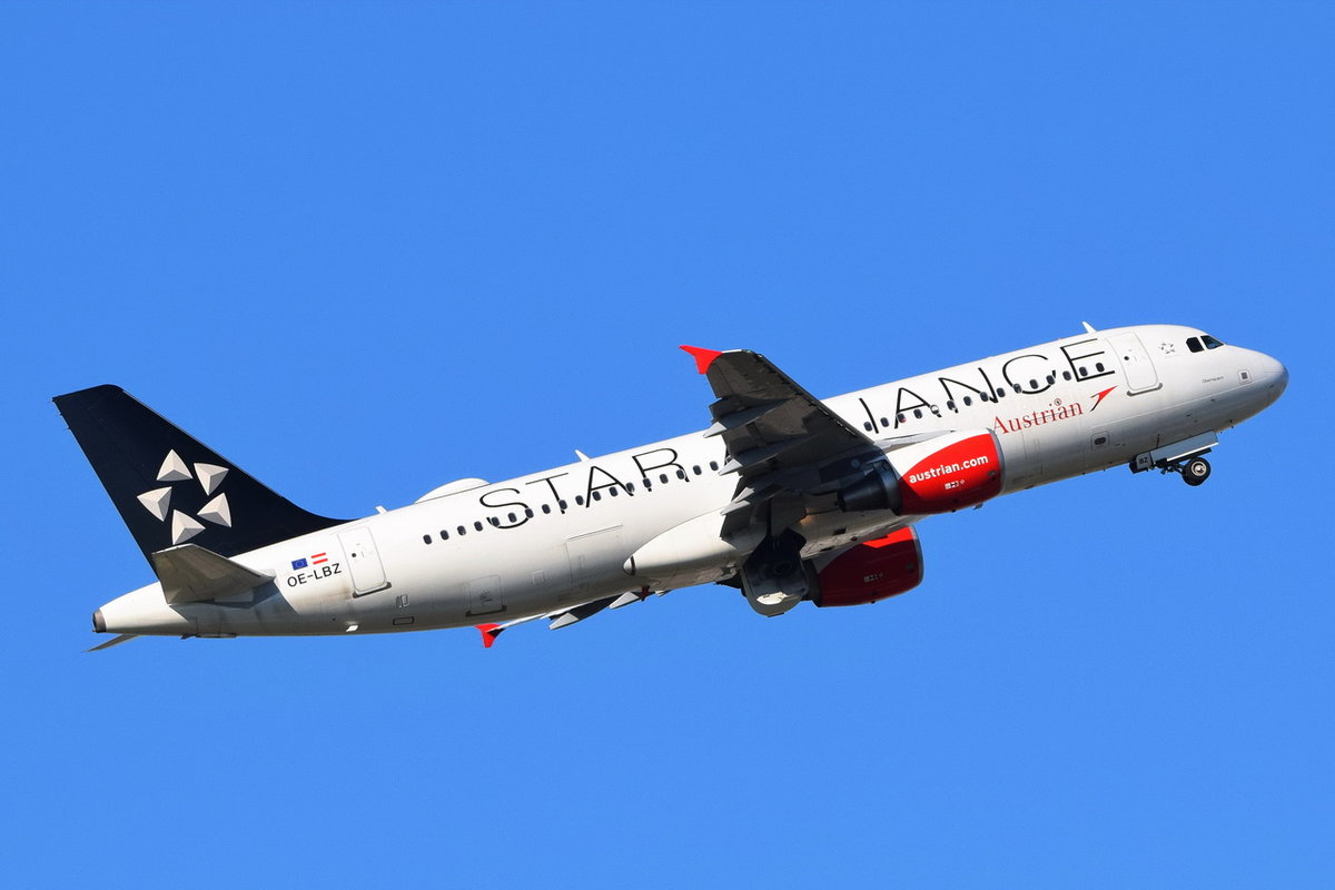 OE-LBZ Austrian Airlines Airbus A320-214 , 13.10.2018 , MUC