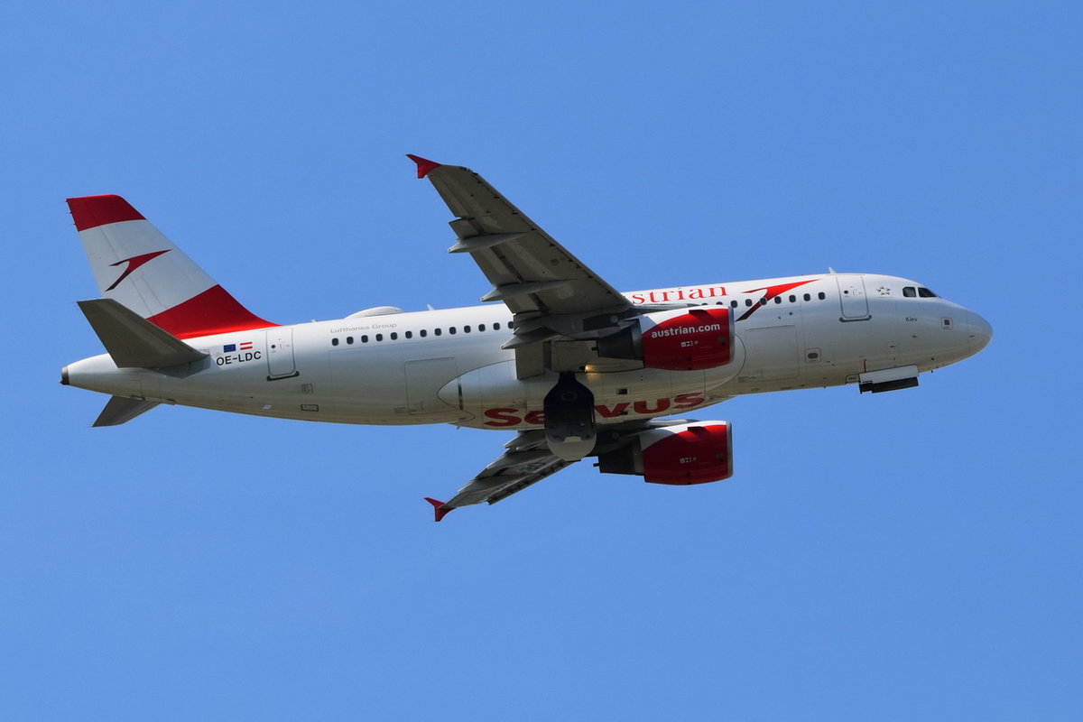 OE-LDC Austrian Airlines Airbus A319-112  , MUC , 21.05.2018