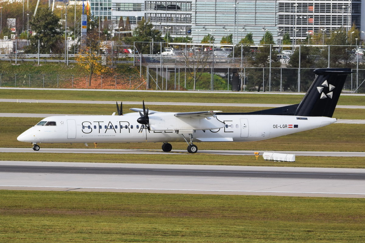 OE-LGR Austrian Airlines De Havilland Canada DHC-8-402Q Dash 8  , MUC , 22.10.2017