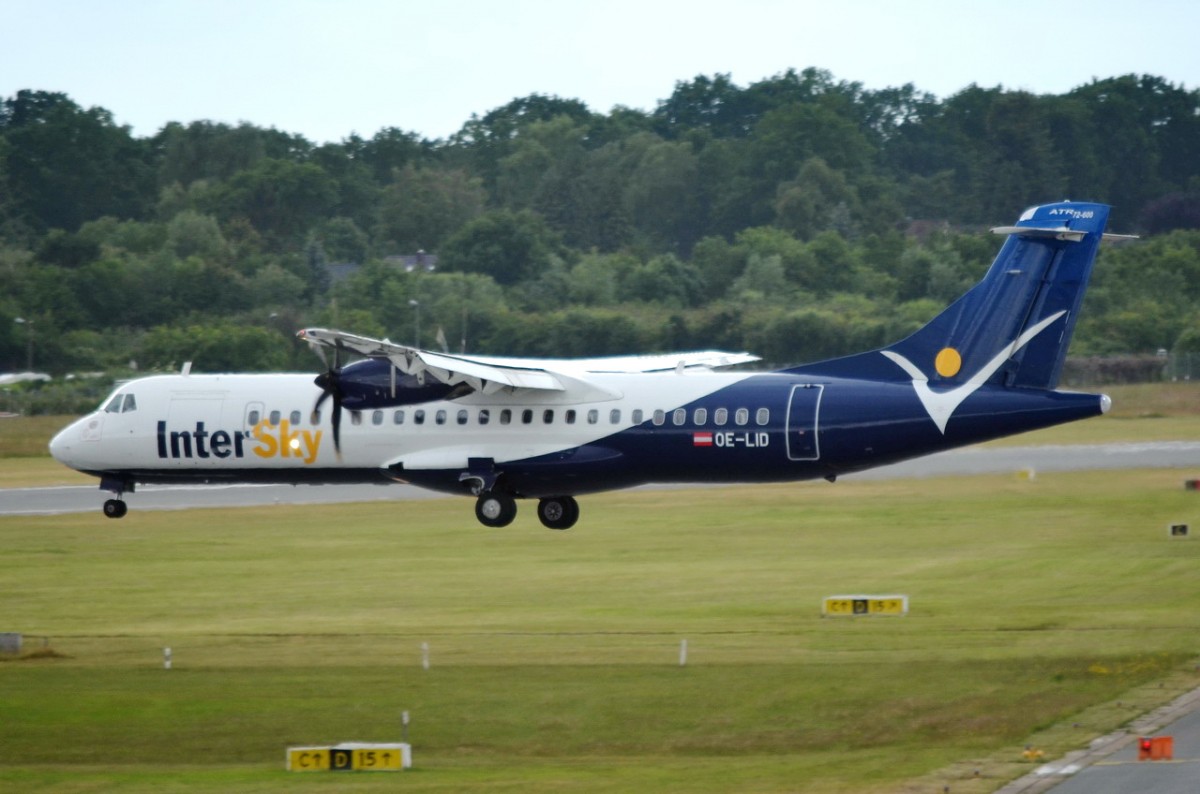 OE-LID Intersky ATR 72-600 (72-212A)  in Hamburg bei der Landung am 19.06.2015