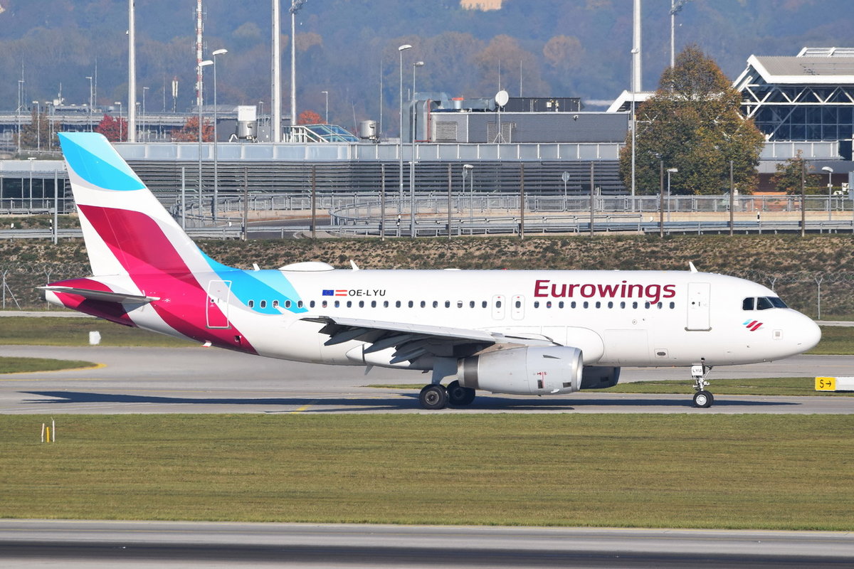 OE-LYU Eurowings Europe Airbus A319-132  , 14.10.2018 , MUC