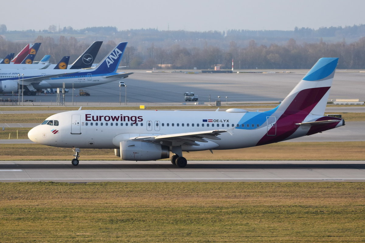 OE-LYX Eurowings Europe Airbus A319-132 , 30.03.2019 , MUC