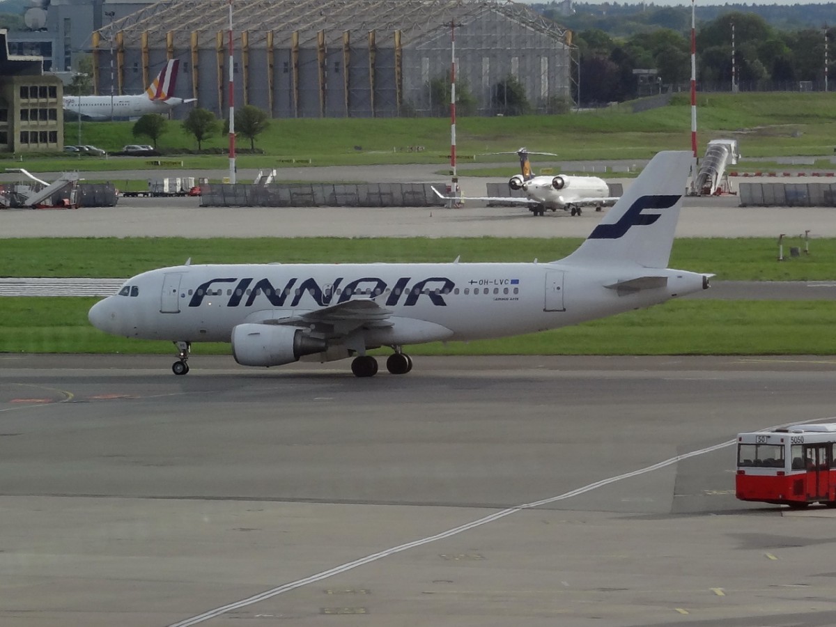 OH-LVC Finnair Airbus A319-112  zum Start in Hamburg 02.05.2014