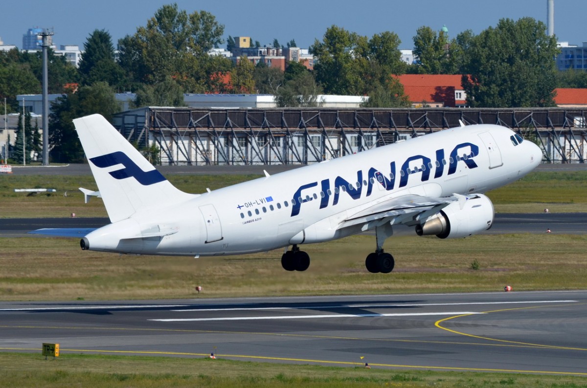 OH-LVI Finnair Airbus A319-112   in Tegel gestartet am 04.09.2014