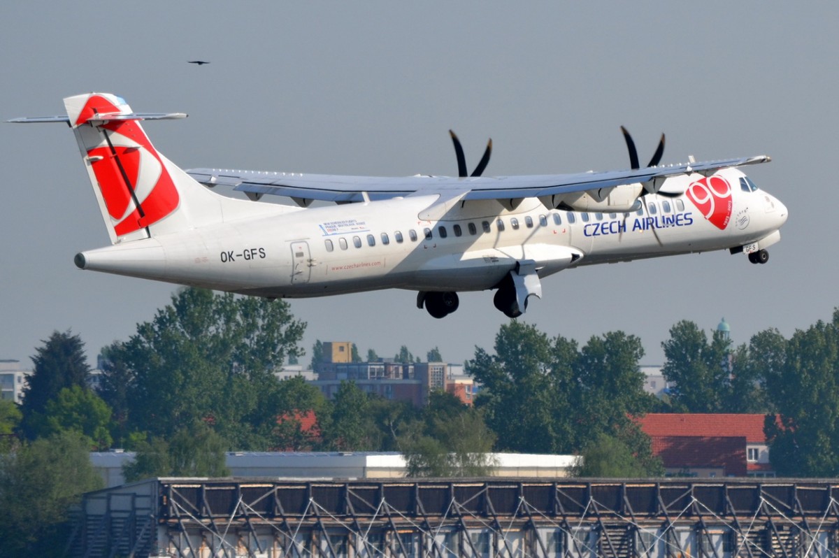 OK-GFS Czech Airlines (CSA) ATR 72-500 (72-212A)  Start in Tegel 25.04.2014