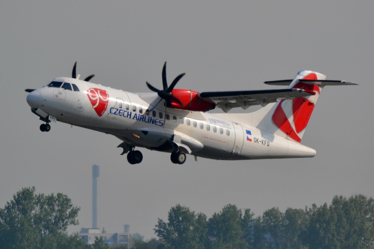 OK-KFO Czech Airlines (CSA) ATR 42-500   gestartet in Tegel 23.04.2014