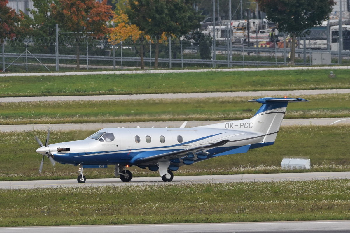 OK-PCC Private Pilatus PC-12 47E , MUC , 04.10.2017