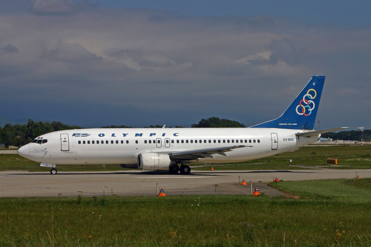 Olympic Airlines, SX-BMC, Boeing 737-42J, msn: 27143/2457, 02.September 2007, GVA Genève, Switzerland.