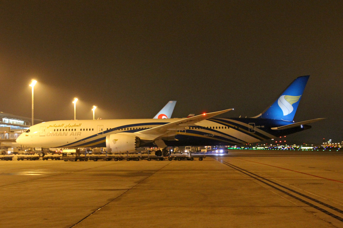 Oman Air, A4O-SE, Boeing 787-9, msn: 39291/631, 23.November 2018, ZRH Zürich, Switzerland.