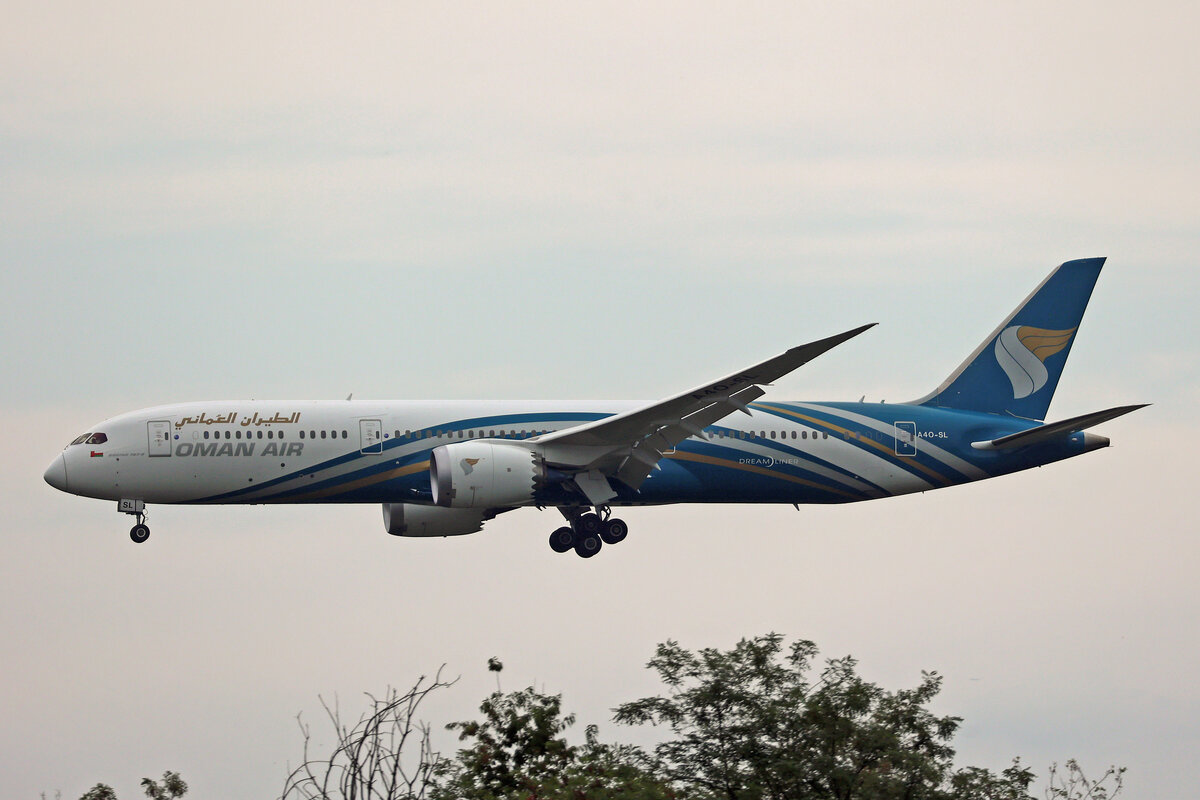 Oman Air, A4O-SL, Boeing B787-9, msn: 42382/1123, 10.Juli 2026, MXP Milano Malpensa, Italy.