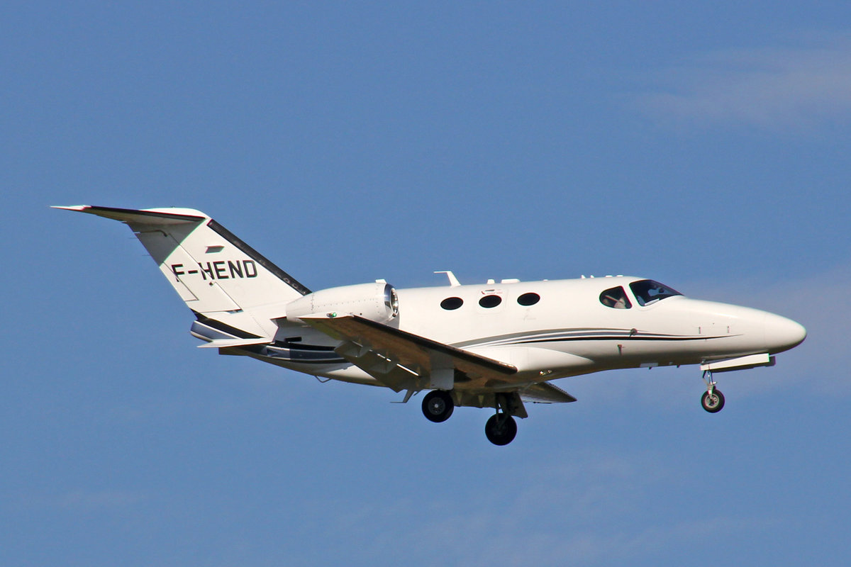 Omega VII, F-HEND, Cessna 510 Mustang, 29.September 2016, ZRH Zürich, Switzerland.