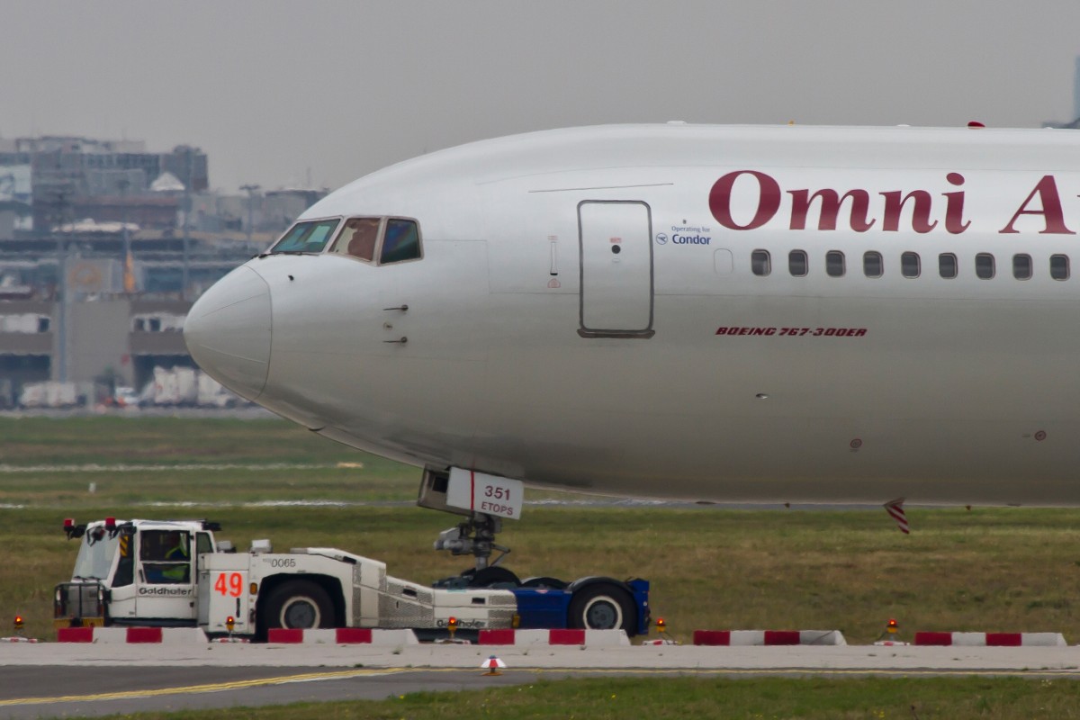 Omni Air International, N351AX (op. f. Condor), Boeing, 767-300 ER (Bug/Nose), 15.09.2014, FRA-EDDF, Frankfurt, Germany 