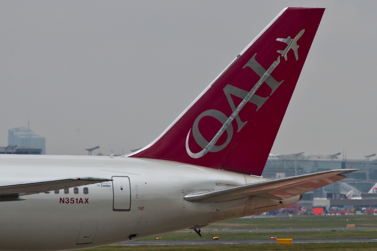 Omni Air International, N351AX (op. f. Condor), Boeing, 767-300 ER (Seitenleitwerk/Tail), 15.09.2014, FRA-EDDF, Frankfurt, Germany 
