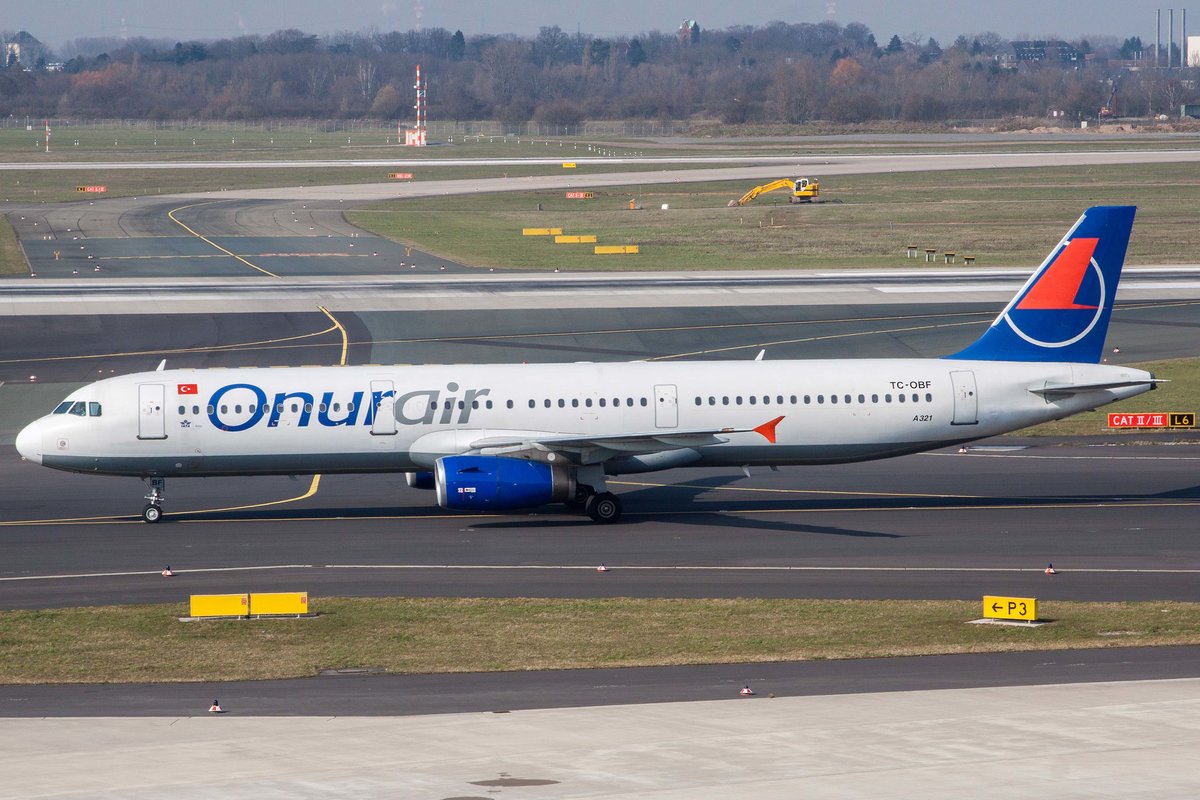 Onur Air (8Q-OHY), TC-OBF, Airbus, A 321-231, 10.03.2016, DUS-EDDL, Düsseldorf, Germany