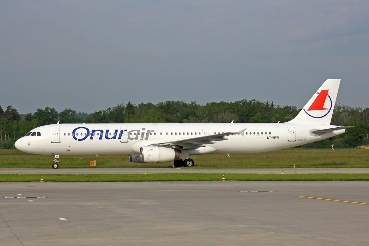Onur Air (Operated by Avion Express), LY-NVQ, Airbus A321-231, msn: 1946, 25.Mai 2019, ZRH Zürich, Switzerland.