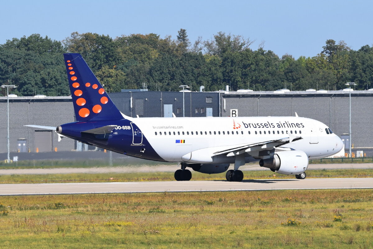 OO-SSB , Brussels Airlines , Airbus A319-111 , Berlin-Brandenburg  Willy Brandt  , BER , 09.10.2021