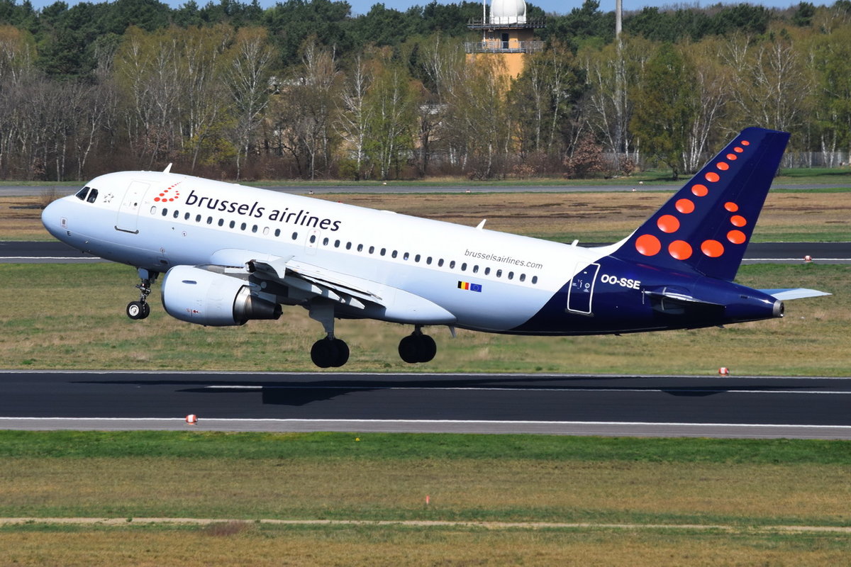 OO-SSE Brussels Airlines Airbus A319-111  , TXL , 17.04.2018
