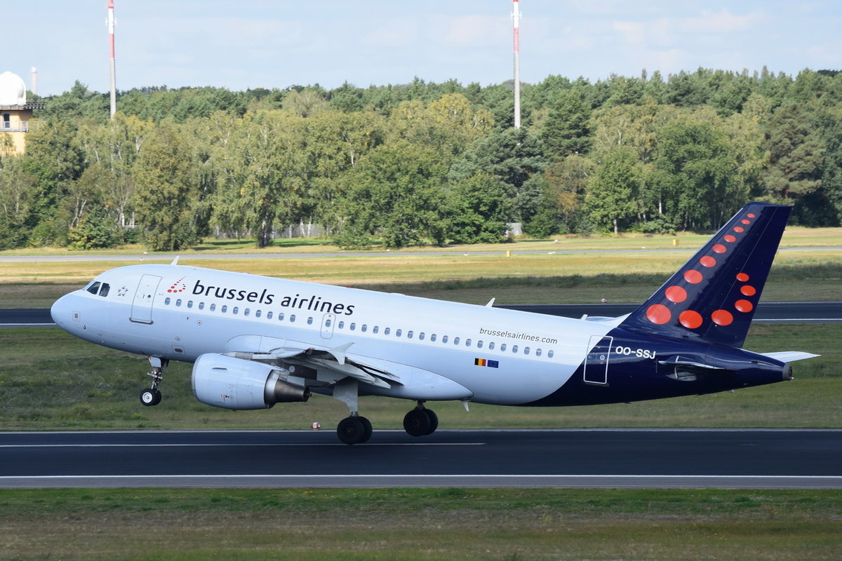 OO-SSJ Brussels Airlines Airbus A319-111  , TXL , 22.09.2017