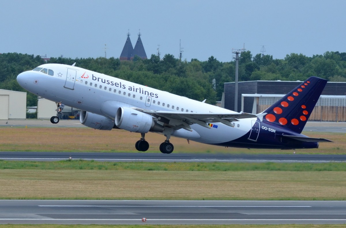 OO-SSN Brussels Airlines Airbus A319-112     gestartet in Tegel am 13.06.2014