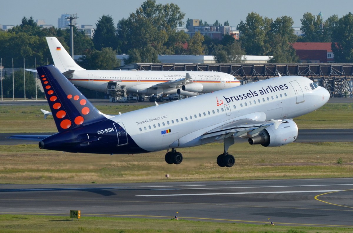 OO-SSN Brussels Airlines Airbus A319-112   gestartet in Tegel am 04.09.2014