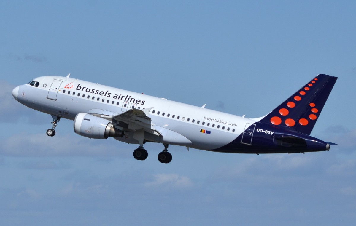 OO-SSV Brussels Airlines Airbus A319-111  in Tegel gestartet  16.04.2015