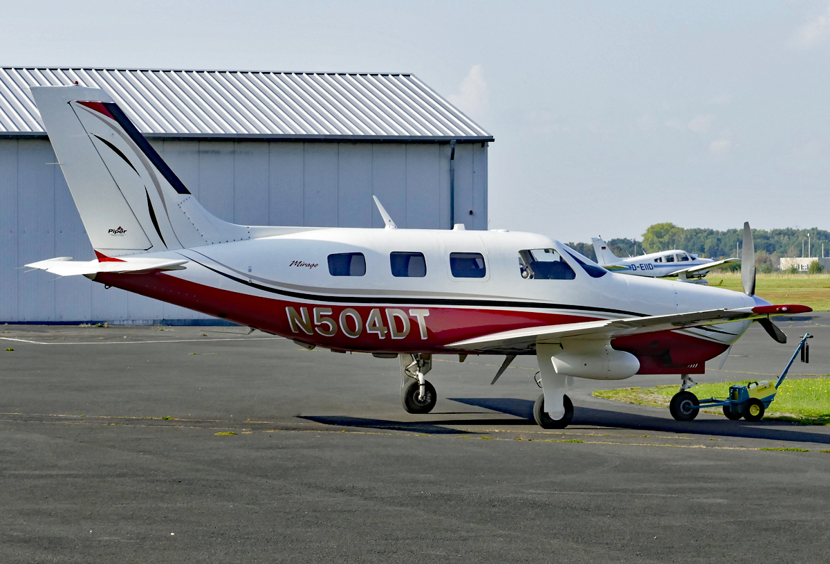 PA-46-350P Mirage, N504DT. in EDKB - 27.09.2017