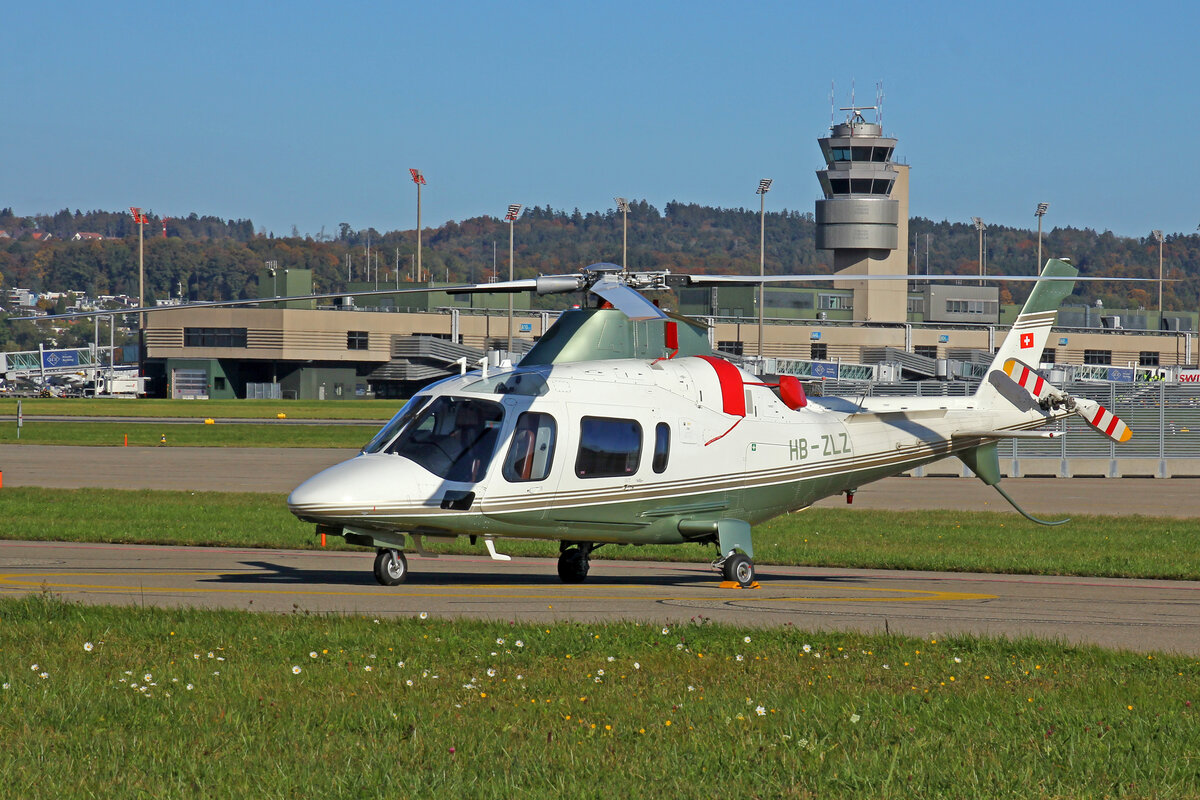PARCIM SA, HB-ZLZ, Agusta A109E, msn: 11106, 23.Oktober 2021, ZRH Zürich, Switzerland.