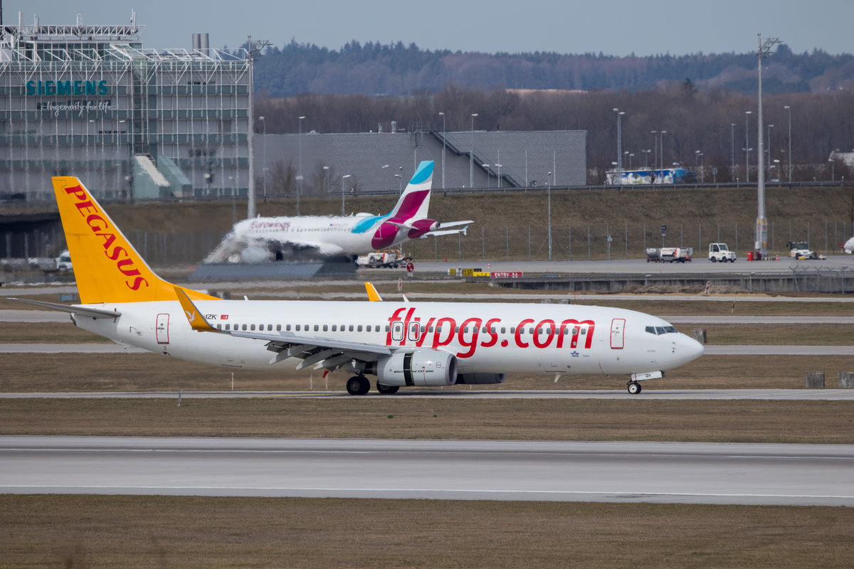 Pegasus Airlines , PC-IZK, Boeing , 737-86J, 03.04.2018, MUC, München, Germany, Flug: PC1019 aus Istanbul