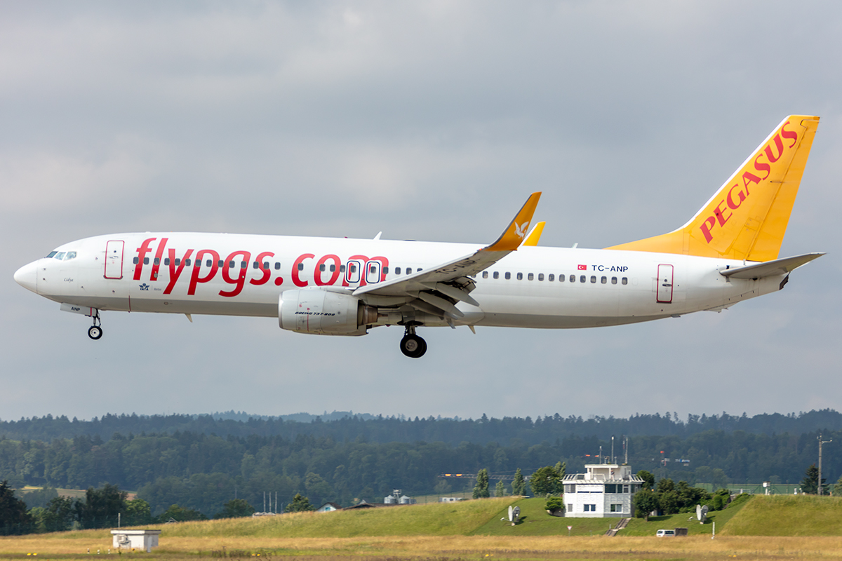 Pegasus Airlines, TC-ANP, Boeing, B737-82R, 26.06.2021, ZRH, Zürich, Switzerland