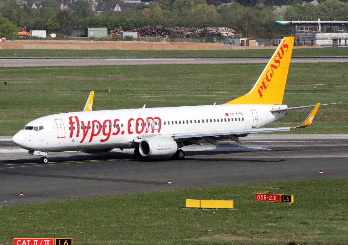 Pegasus Airlines, TC-CPC  yk , Boeing, 737-800 wl, 02.04.2014, DUS-EDDL, Dsseldorf, Germany 