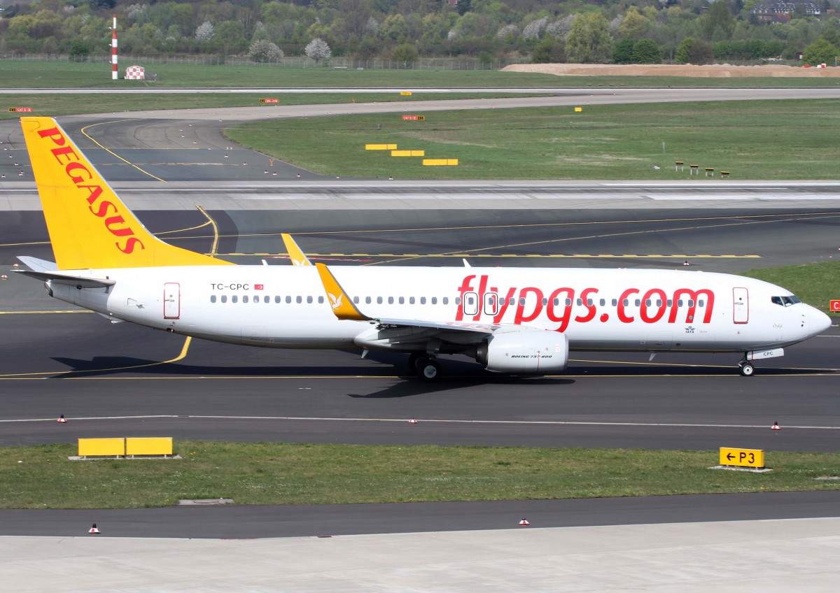 Pegasus Airlines, TC-CPC  Öykü , Boeing, 737-800 wl, 02.04.2014, DUS-EDDL, Düsseldorf, Germany 