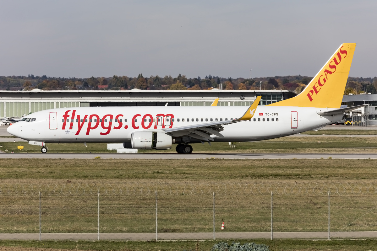 Pegasus Airlines, TC-CPS, Boeing, B737-8GJ, 24.10.2015, STR, Stuttgart, Germany 



