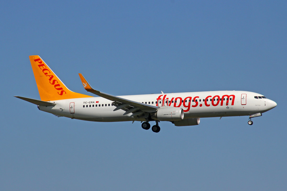 Pegasus Airlines, TC-CRA, Boeing 737-8H6, 29.September 2016, ZRH Zürich, Switzerland.