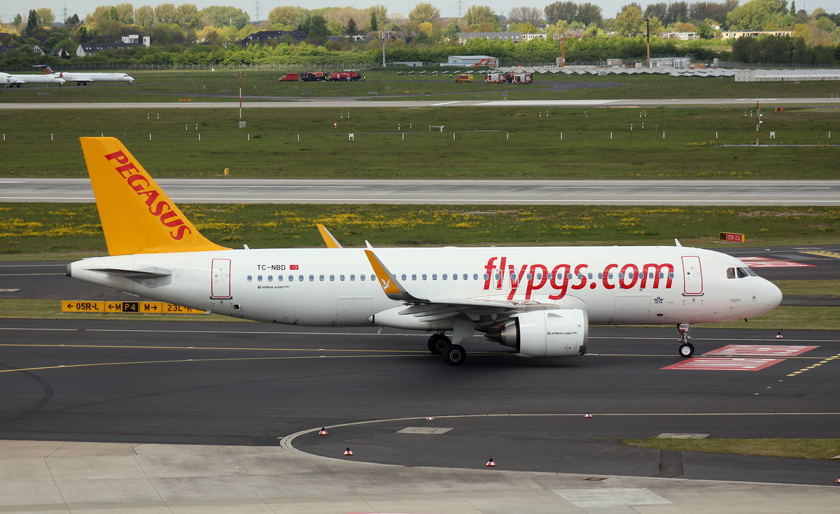 Pegasus Airlines, TC-NBD,MSN 7162,Airbus A 320_251N(SL), 29.04.2017, DUS-EDDL, Düsseldorf, Germany (Name: Buglem) 