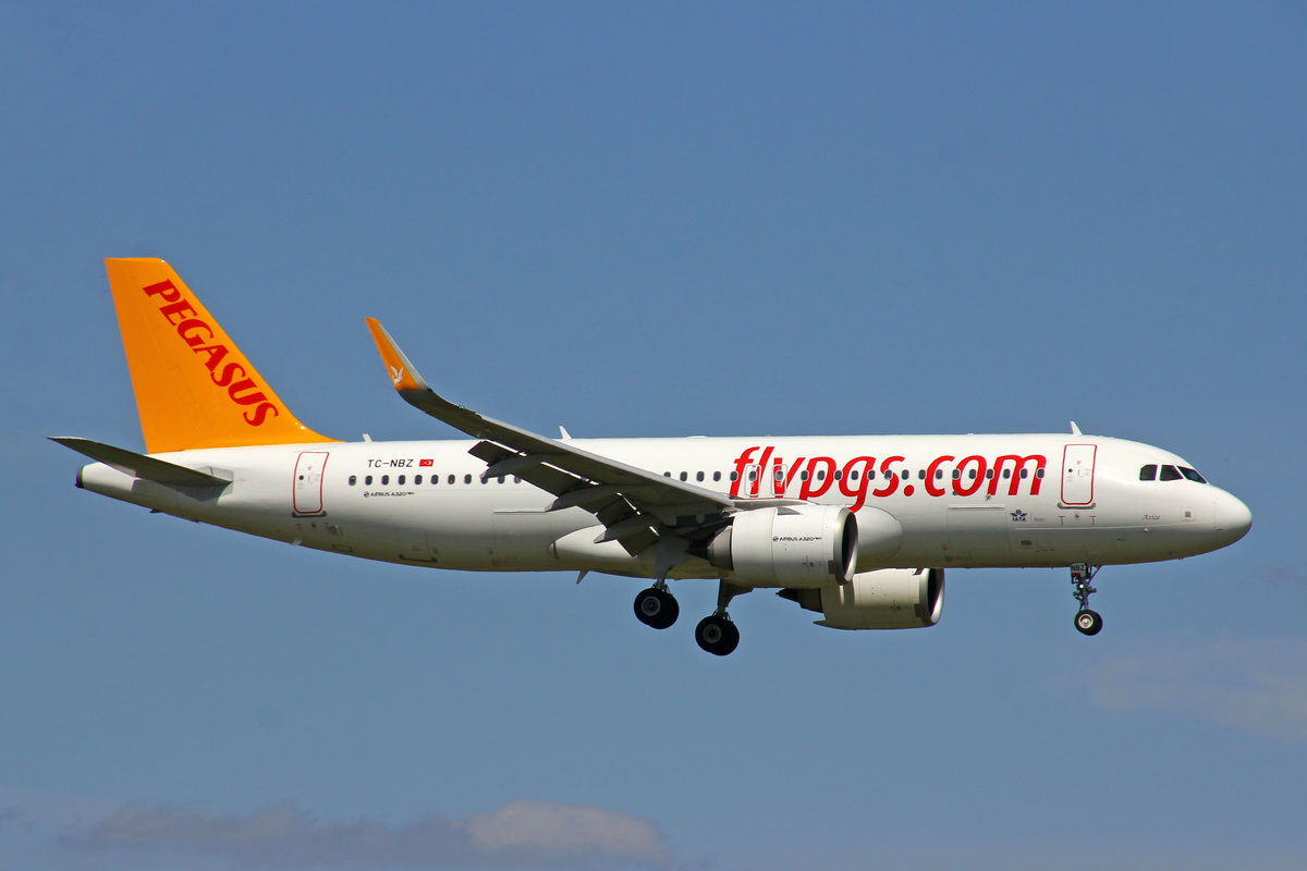 Pegasus Airlines, TC-NBZ, Airbus A320-251N, msn: 8792,  Azize , 01.August 2019, ZRH Zürich, Switzerland.