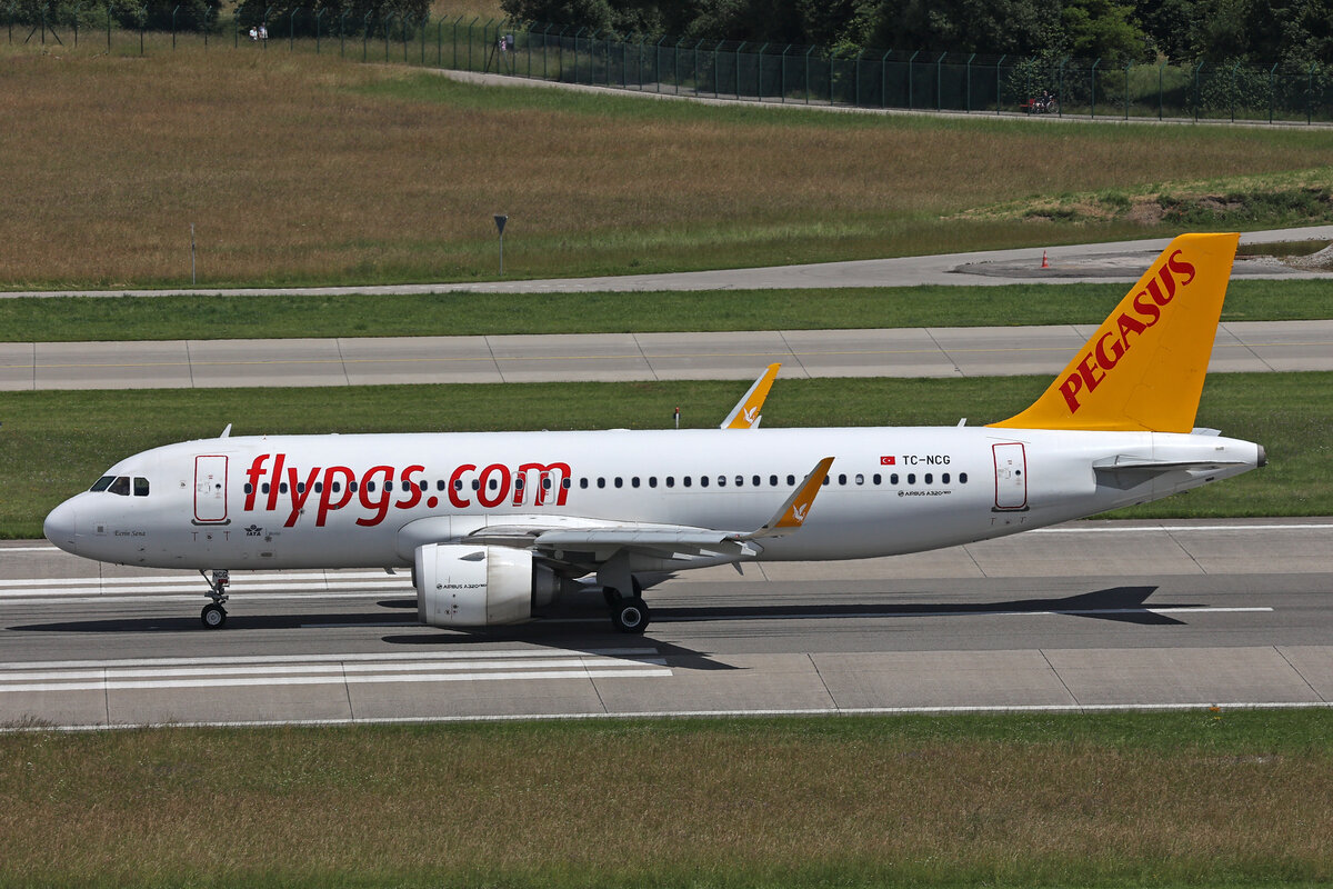 Pegasus Airlines, TC-NCG, Airbus A320-251N, msn: 8863,  Ecrin Sena , 16.Juni 2024, ZRH Zürich, Switzerland.