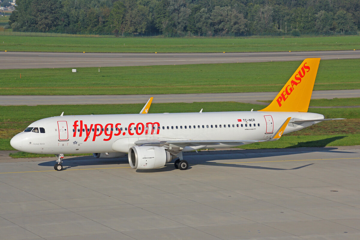 Pegasus Airlines, TC-NCR, Airbus A320-251N, msn: 10149, Zeynep Beren , 04.September 2021, ZRH Zürich, Switzerland.