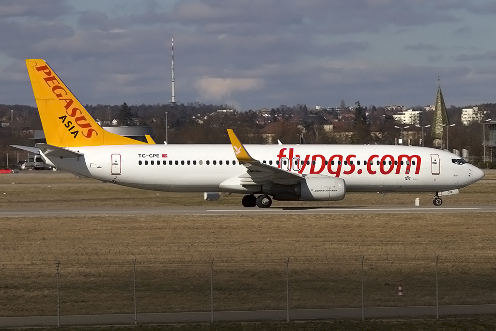 Pegasus Asia, TC-CPE, Boeing, B737-82R, 23.02.2014, STR, Stuttgart, Germany 





