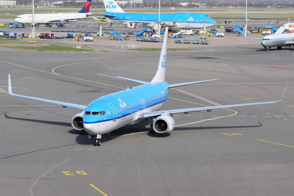 PH-BCD KLM Royal Dutch Airlines Boeing 737-8K2(WL)  , AMS , 13.03.2017