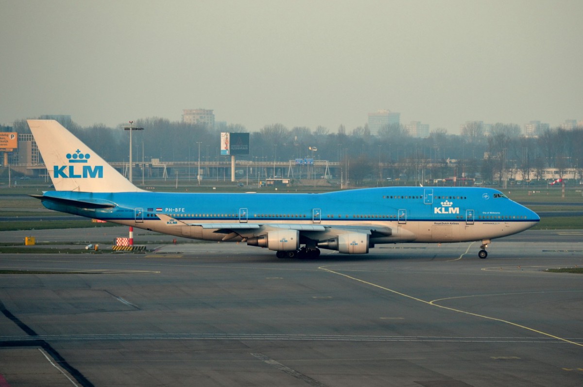 PH-BFE KLM Royal Dutch Airlines Boeing 747-406(M)    08.03.2014
Amsterdam-Schiphol