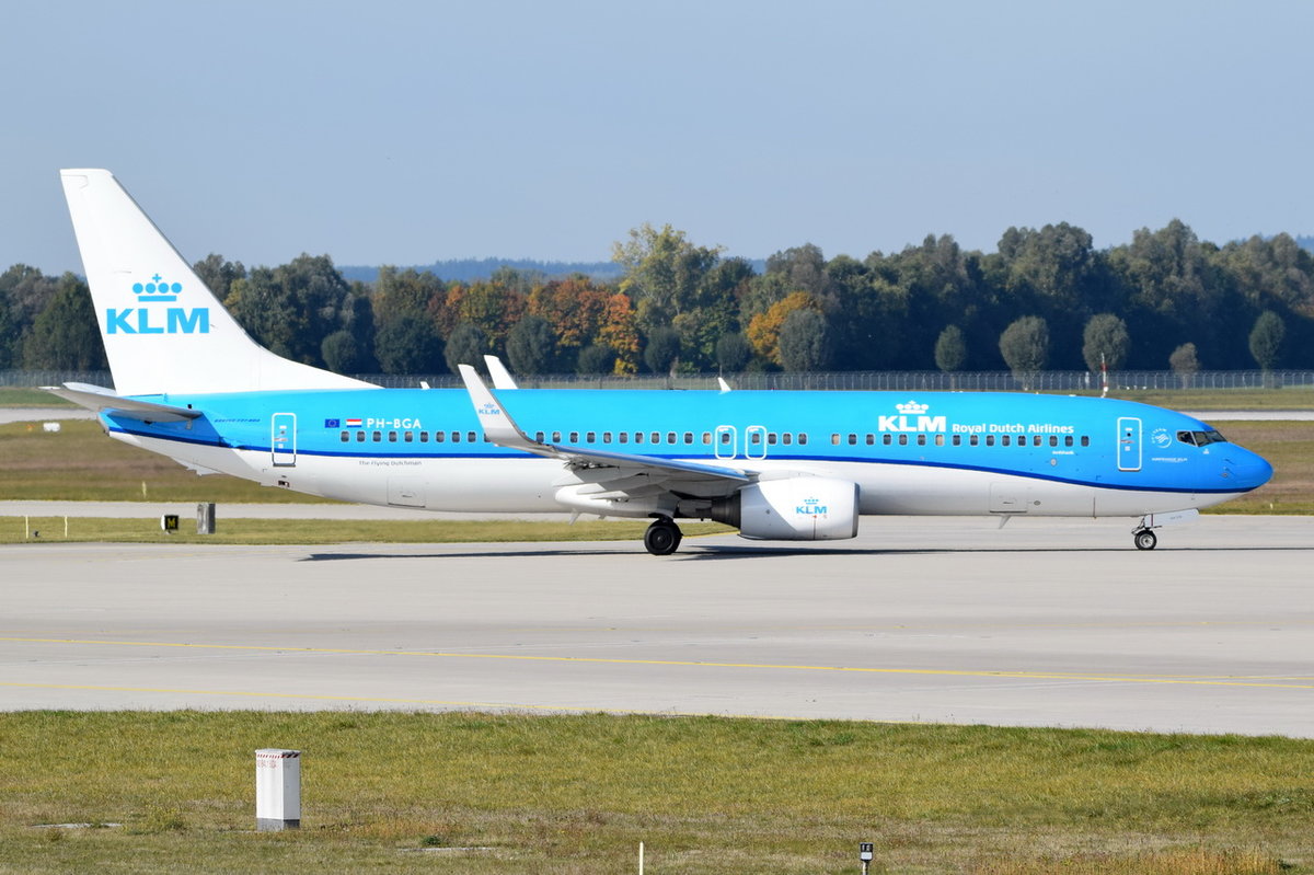 PH-BGA KLM Royal Dutch Airlines Boeing 737-8K2(WL)  , MUC , 15.10.2016