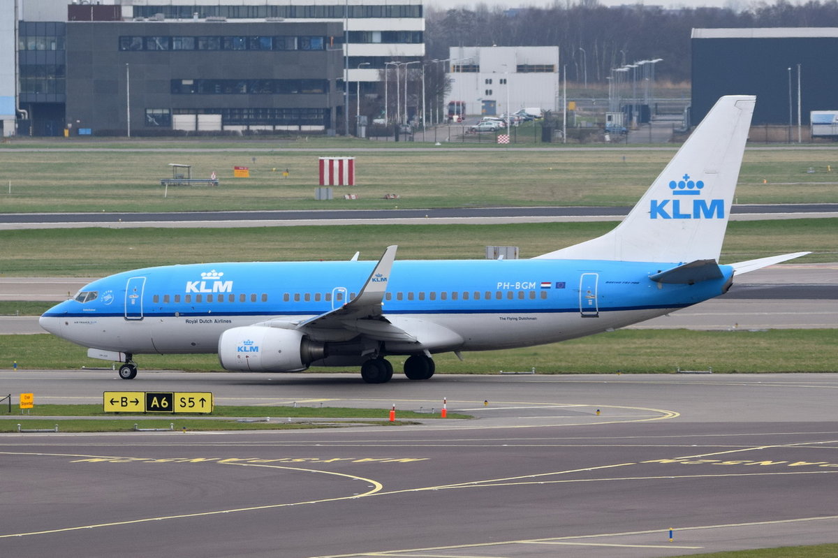 PH-BGM KLM Royal Dutch Airlines Boeing 737-7K2(WL)  , AMS , 11.03.2017