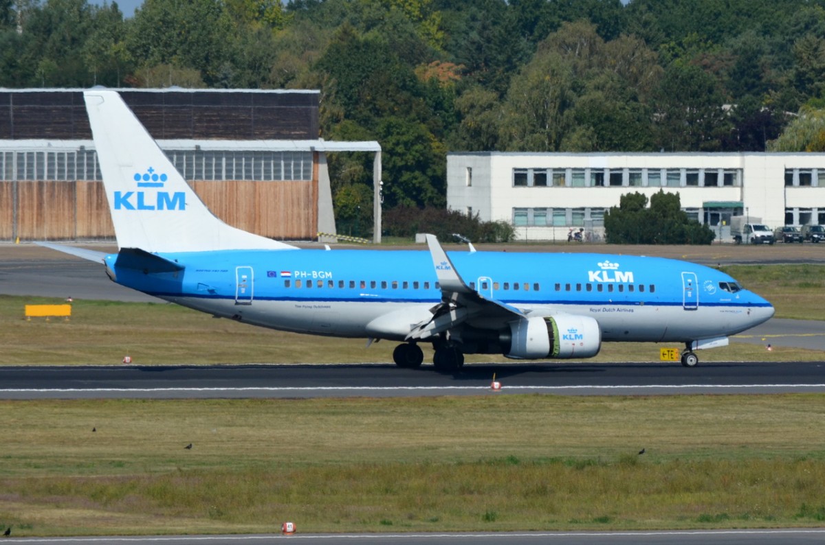 PH-BGM KLM Royal Dutch Airlines Boeing 737-7K2 (WL)  in Tegel am 04.09.2014 gelandet