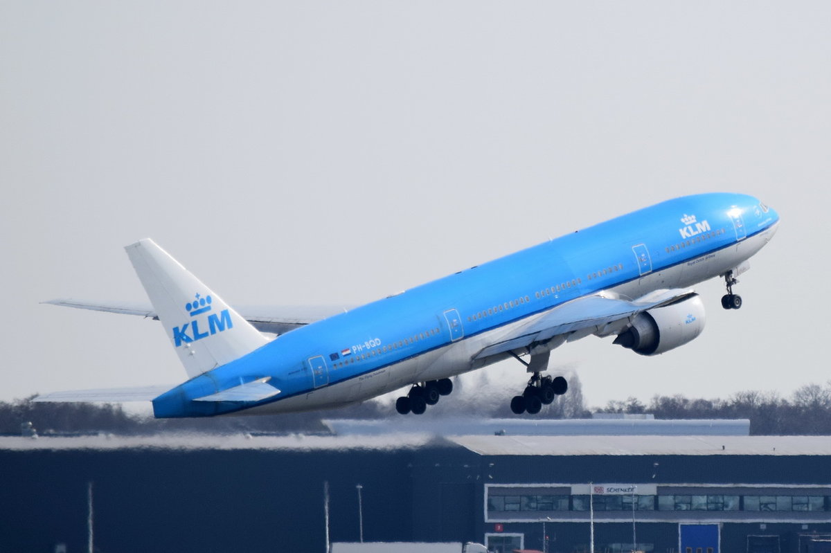 PH-BQD KLM Royal Dutch Airlines Boeing 777-206(ER)   , AMS , 12.03.2017