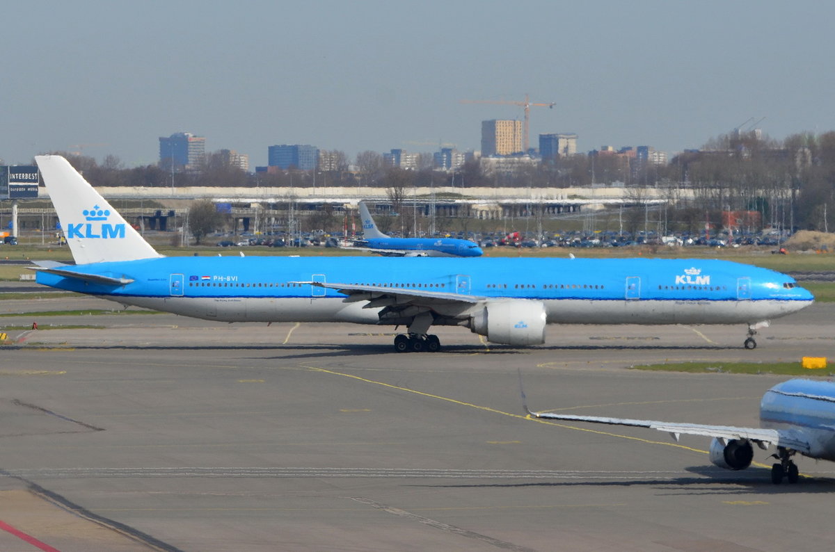 PH-BVI KLM Royal Dutch Airlines Boeing 777-306(ER)  , AMS , 12.03.2017
