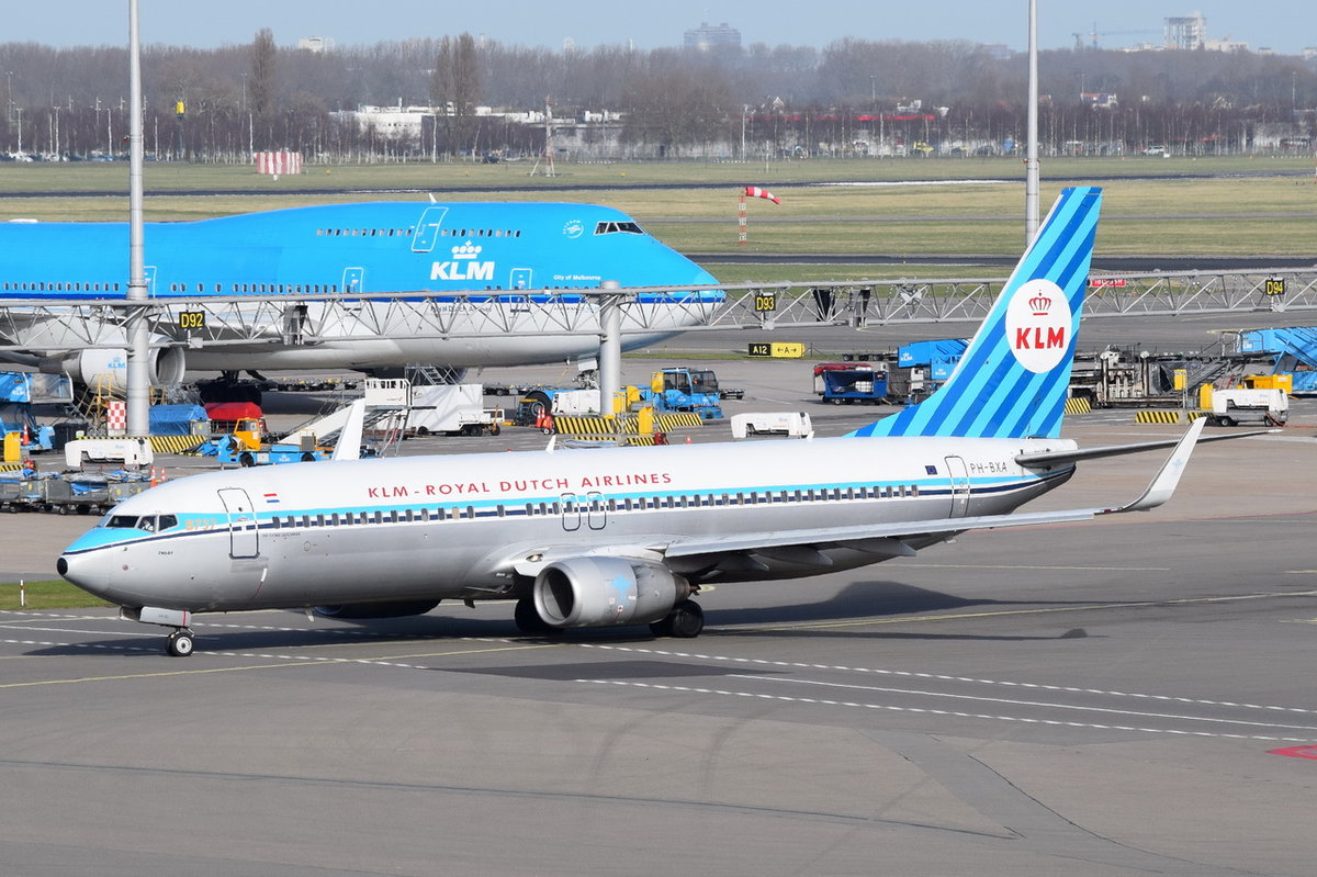 PH-BXA KLM Royal Dutch Airlines Boeing 737-8K2(WL)  , AMS , 13.03.2017