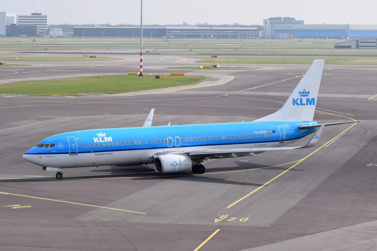 PH-BXN KLM Royal Dutch Airlines Boeing 737-8K2(WL)  , AMS , 14.03.2017